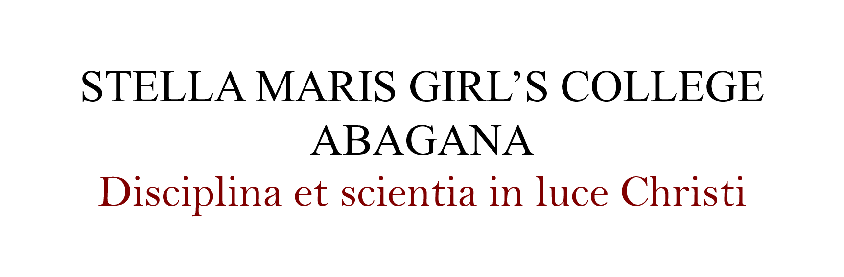 stella maris college abagana banner